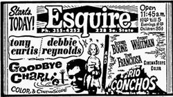 Advertisement for the Esquire in 1965. - , Utah